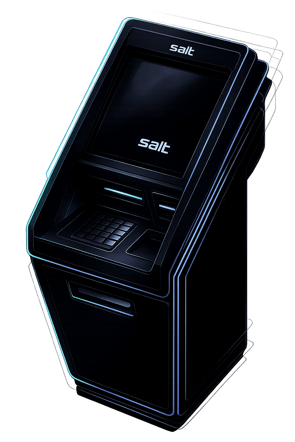 Salt ATM processing terminal in cannabis dispensary